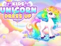 Gioco Vestire l'unicorno per bambini  in linea