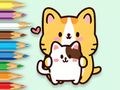 Gioco Libro da colorare: abbracciare il gatto  in linea