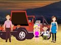 Gioco La gente in vacanza nel deserto fugge  in linea