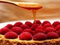 Gioco Puzzle con torta al miele e fragole  in linea