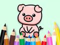 Gioco Libro da colorare: Maiale carino 2  in linea