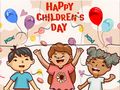 Gioco Puzzle: buona festa dei bambini  in linea