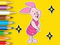Gioco Libro da colorare: maialino con palloncino  in linea