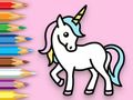Gioco Libro da colorare: Unicorno felice  in linea