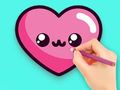 Gioco Libro da colorare: Cuore adorabile  in linea