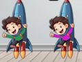 Gioco Trova il razzo di Valen  in linea