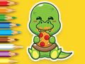 Gioco Libro da colorare: Dinosauri affamati  in linea