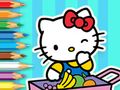 Gioco Libro da colorare: Il mercato di Hello Kitty  in linea