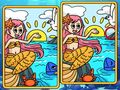 Gioco Le sirene scoprono le differenze  in linea