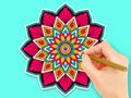 Gioco Libro da colorare: Fiore Labirintico  in linea