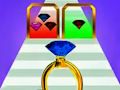 Gioco Corsa alle gemme: pila di gemme  in linea