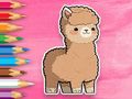 Gioco Libro da colorare: Alpaca carino  in linea