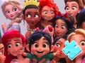 Gioco Puzzle: foto di famiglia delle Principesse Disney  in linea