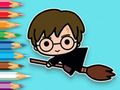 Gioco Libro da colorare: Potter volante  in linea