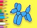 Gioco Libro da colorare: Cucciolo di palloncino  in linea