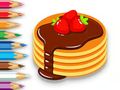 Gioco Libro da colorare: Pancake alle fragole  in linea