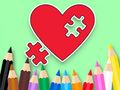 Gioco Libro da colorare: Puzzle a forma di cuore BTS  in linea