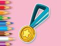 Gioco Libro da colorare: Medaglia  in linea
