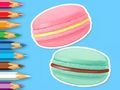 Gioco Libro da colorare: Macaron  in linea