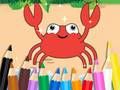 Gioco Libro da colorare: Granchio Felice  in linea