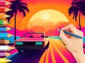Gioco Libro da colorare: Guida al tramonto  in linea