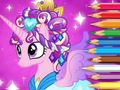 Gioco Libro da colorare: Principessa pony  in linea