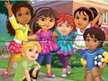 Gioco Puzzle: Dora in città  in linea