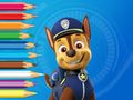 Gioco Libro da colorare: Inseguimento dei Paw Patrol  in linea