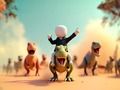Gioco Stickman: Arena dei dinosauri  in linea