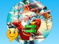 Gioco Puzzle rotondo Raccogli divertenti immagini di Natale  in linea