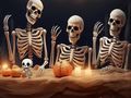 Gioco Fuga dalla colonia di scheletri di Halloween  in linea
