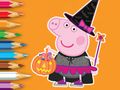 Gioco Libro da colorare: Peppa Pig Halloween  in linea