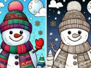 Gioco Libro da colorare Inverno  in linea