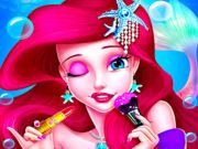 Gioco Trucco Principessa Sirena Bellezza  in linea