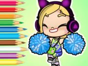 Gioco Libro da colorare: Cheerleader del mondo Avatar  in linea