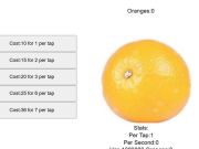 Gioco Clicker per frutta arancione  in linea