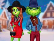 Gioco La coppia del Grinch si veste per le vacanze  in linea