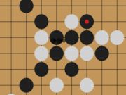 Gioco Gomoku: cinque pietre di fila  in linea