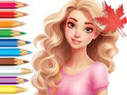 Gioco Libro da colorare: Barbie Racconto d'Autunno  in linea