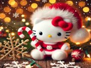 Gioco Puzzle natalizio di Hello Kitty  in linea