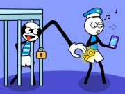 Gioco Puzzle Stickman Troll Ladro  in linea