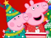 Gioco Puzzle: preparazione natalizia di Peppa Pig  in linea