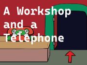 Gioco Un laboratorio e un telefono  in linea