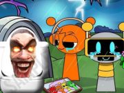 Gioco Toilette Skibidi Panic del Castello di Sprunki  in linea