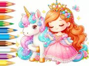 Gioco Libro da colorare: Sussurro segreto dell'unicorno  in linea