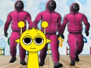 Gioco Sprunki nella camera di gioco dei calamari  in linea