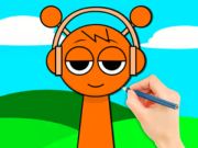 Gioco Libro da colorare: Sprunki Oren  in linea