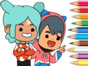 Gioco Libro da colorare: TOCA Boca Friends in linea Gioco Libro da colorare: TOCA Boca Friends in linea