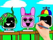 Gioco Libro da colorare: Computer Fun Sprunki  in linea
