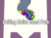 Gioco Balli che cadono: percorso di sabbia  in linea